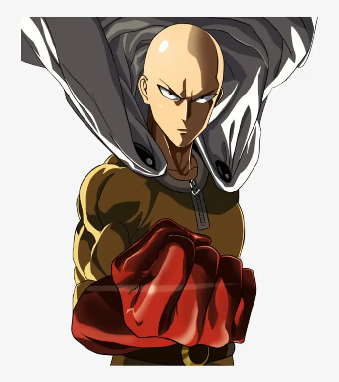 Gambar Saitama, karakter utama One Punch Man