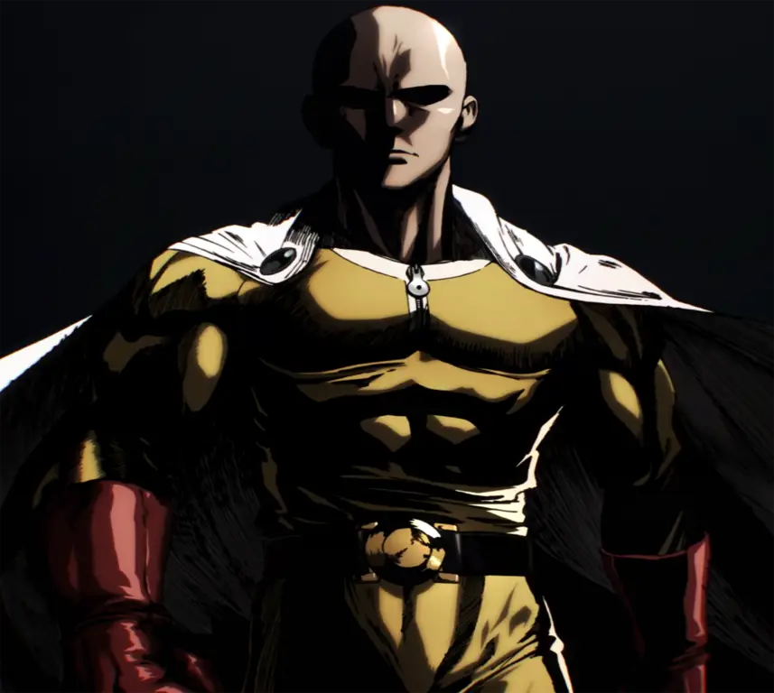 Gambar Saitama, karakter utama One Punch Man