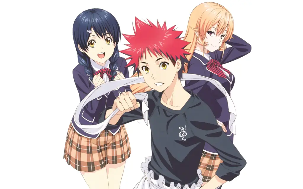 Gambar makanan lezat dari anime Shokugeki no Soma