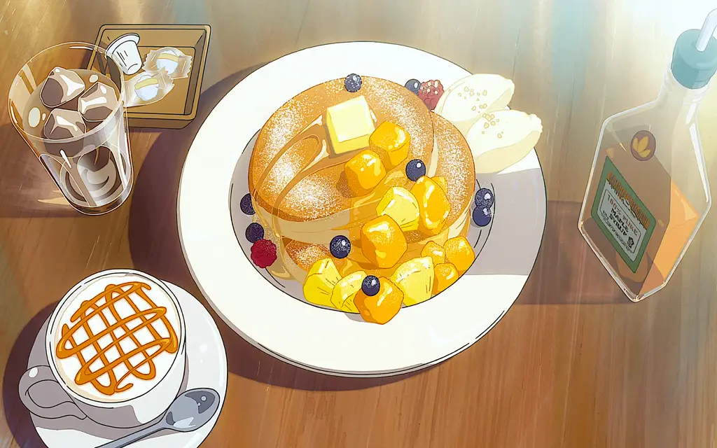 Gambar makanan lezat dari anime Tondemo Skill de Isekai Hourou Meshi