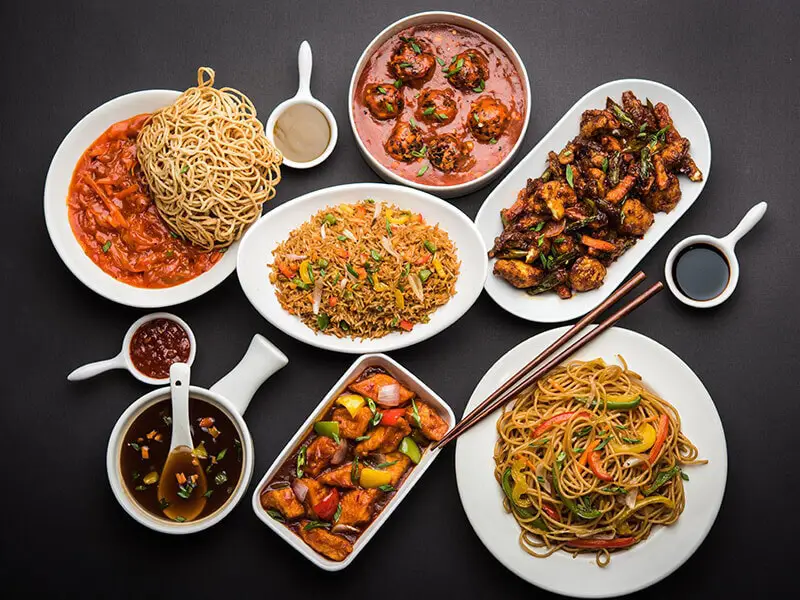 Berbagai hidangan Chinese food yang lezat