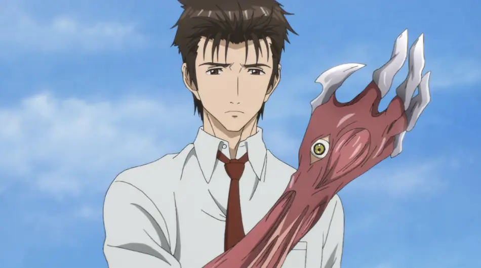 Adegan aksi menegangkan dari anime Parasyte