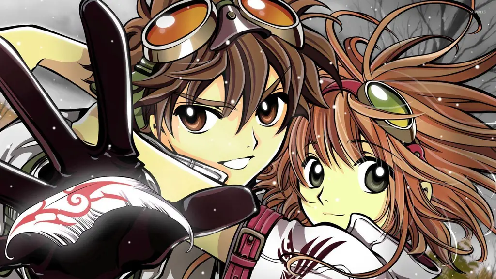 Gambar Sakura dan Syaoran dari Tsubasa Reservoir Chronicle