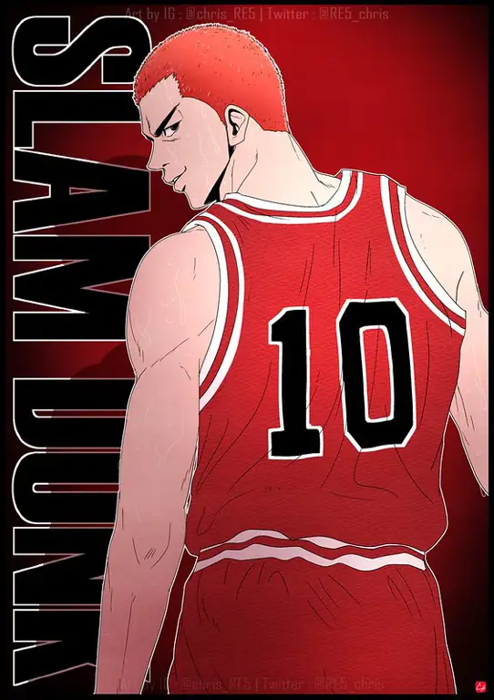 Hanamichi Sakuragi, karakter utama Slam Dunk