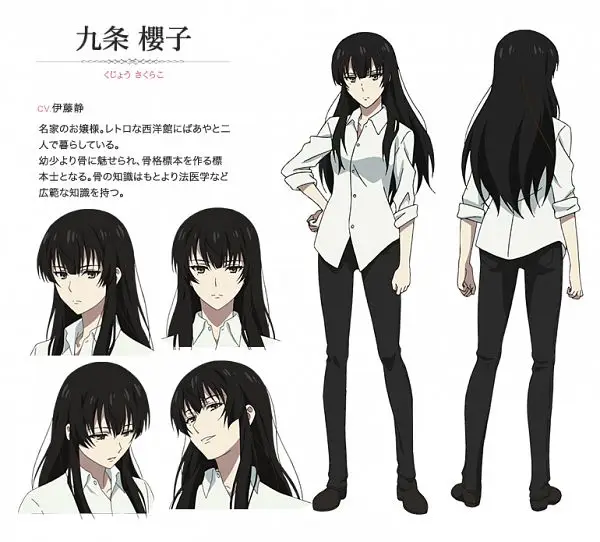 Gambar Sakurako Kujou dari anime Sakurako-san no Ashimoto ni wa Shitai ga Ummatteiru