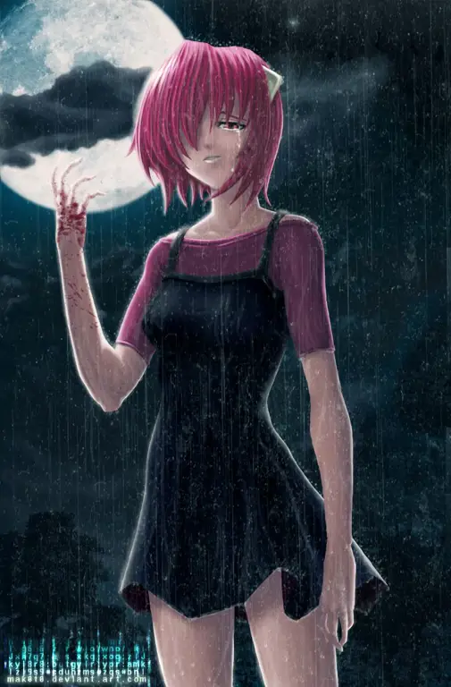 Adegan anime Elfen Lied