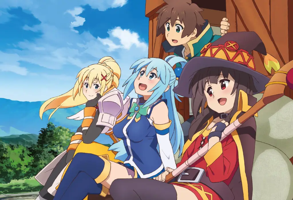 Adegan menarik dari anime Konosuba