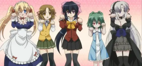 Salah satu adegan menarik dari anime Omamori Himari Adegan menarik dari anime Omamori Himari