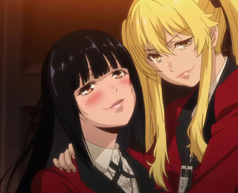 Adegan menegangkan dalam anime Kakegurui