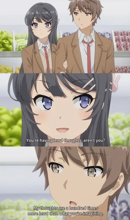 Adegan menarik dari film Seishun Buta Yarou wa Bunny Girl Senpai Movie