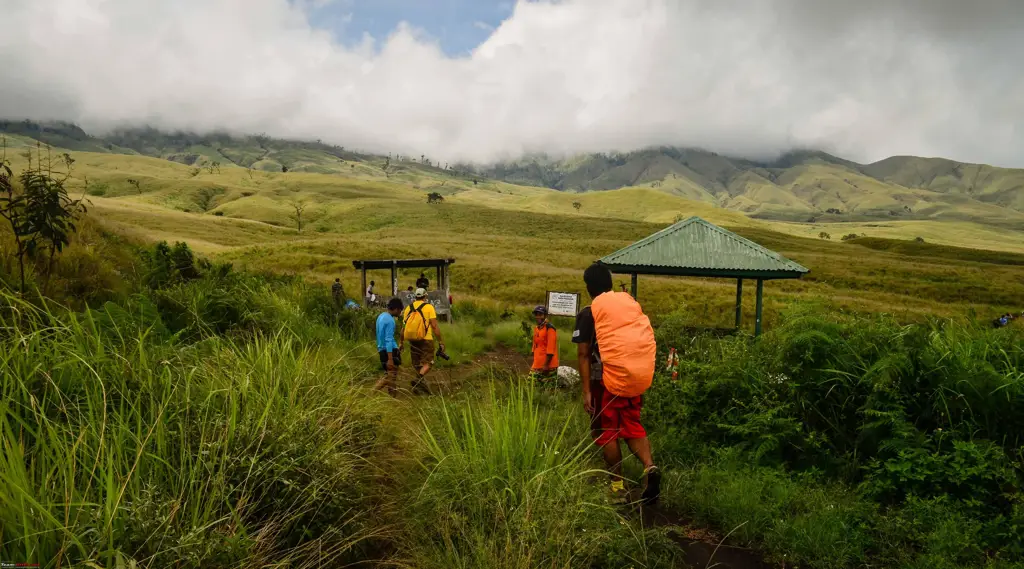 Gunung Rinjani yang megah di Lombok