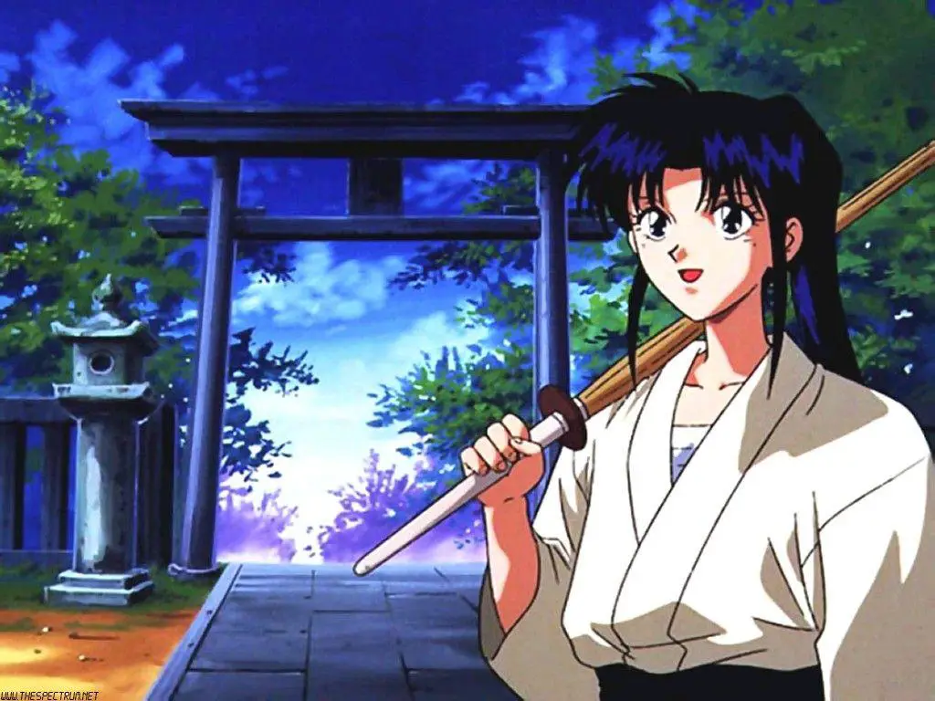 Gambar Kaoru Kamiya dari anime Rurouni Kenshin