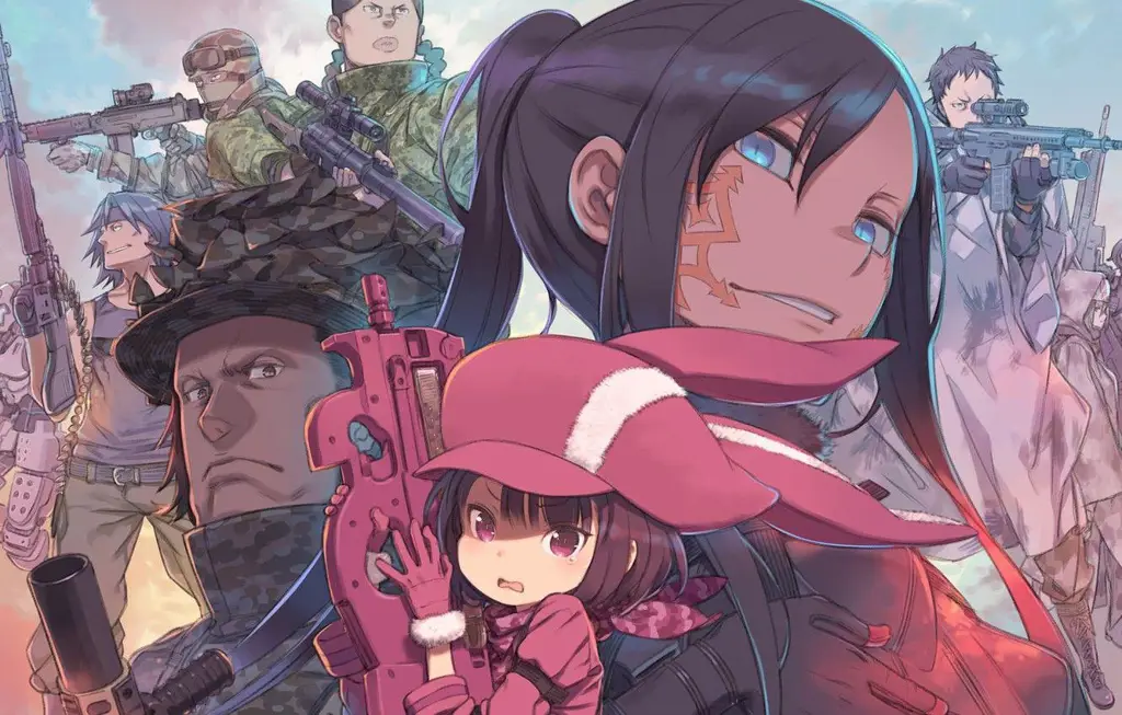 Pemandangan dalam anime Gun Gale Online