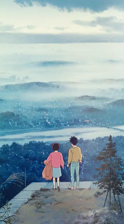 Pemandangan indah dari film Whisper of the Heart