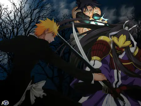 Gambar pertarungan Ichigo melawan Byakuya