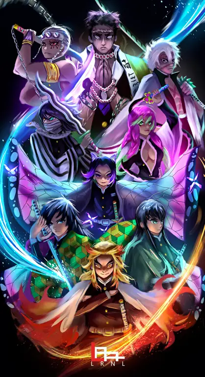 Ilustrasi Samehada di dunia Kimetsu no Yaiba