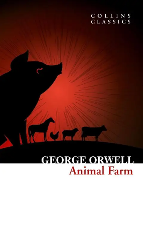 Sampul buku Animal Farm karya George Orwell