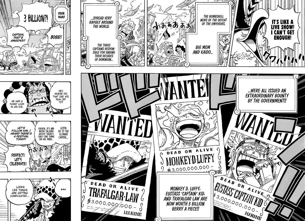 Sampul Chapter 1053 One Piece yang menegangkan