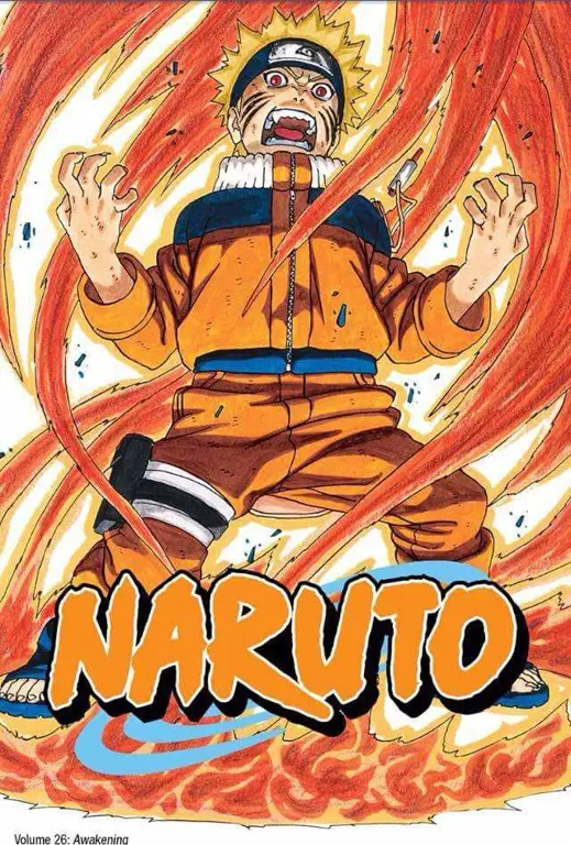 Sampul komik Naruto yang menampilkan Naruto dan para temannya