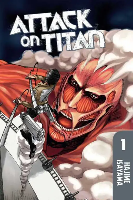 Sampul manga Attack on Titan season final yang menarik Sampul manga Attack on Titan season final