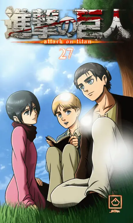 Sampul manga Attack on Titan Sampul manga Attack on Titan
