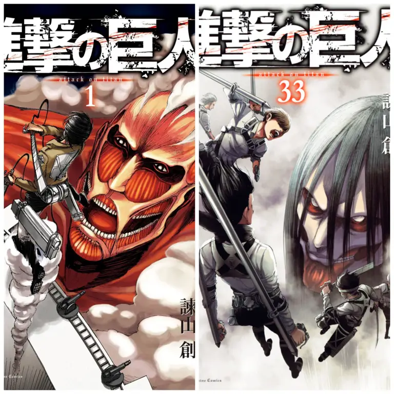 Sampul Manga Attack on Titan