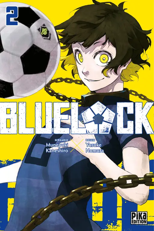 Sampul manga Blue Lock yang menampilkan para karakter utamanya Sampul manga Blue Lock