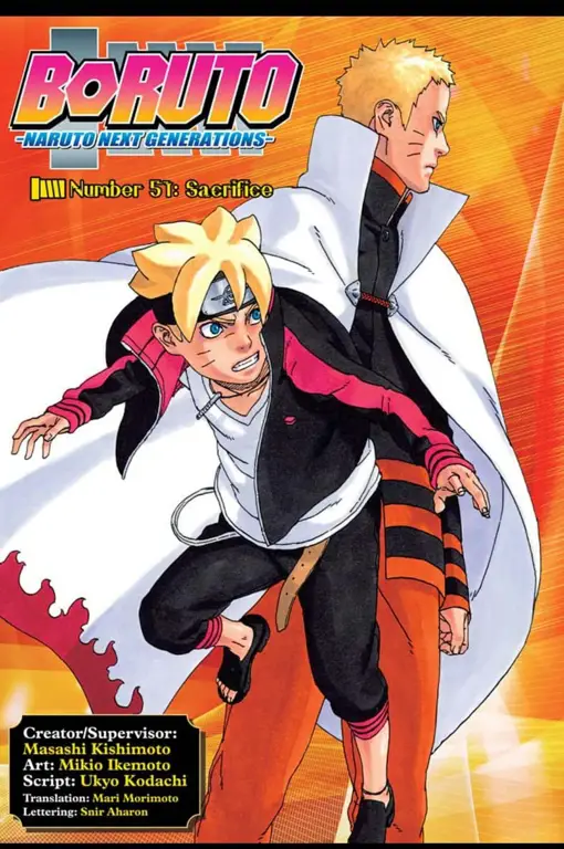 Sampul manga Boruto yang menarik perhatian