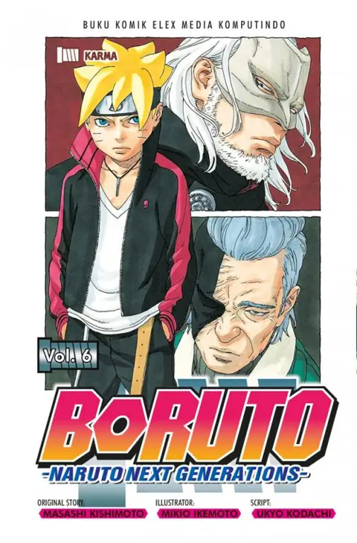 Sampul manga Boruto yang menarik