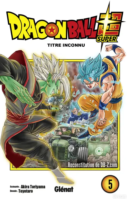 Sampul manga Dragon Ball Super yang menarik