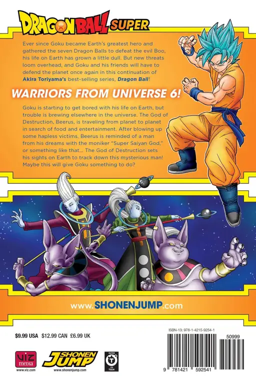 Sampul Manga Dragon Ball Super Sampul manga Dragon Ball Super dengan visual yang menarik.