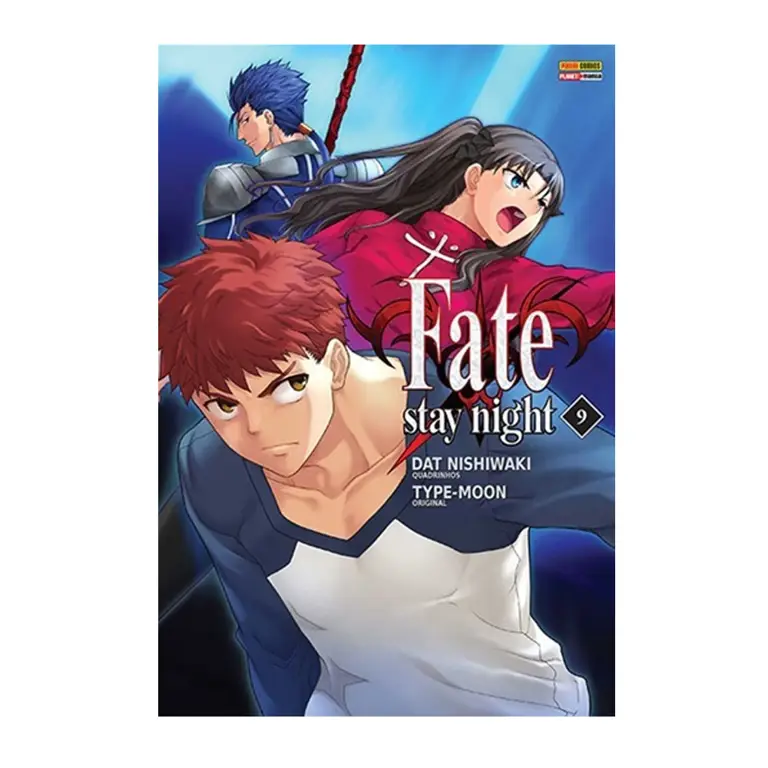 Sampul manga Fate Stay Night, menampilkan karakter utama dan visual yang menarik