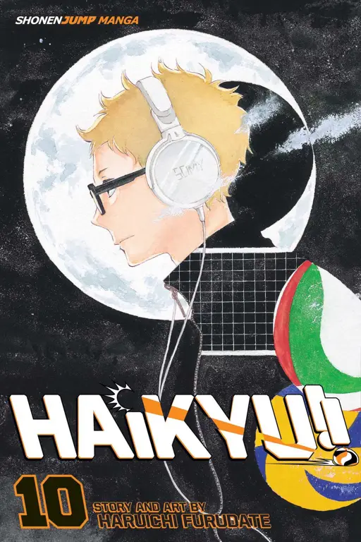 Sampul manga Haikyuu!! yang menampilkan karakter utama Sampul manga Haikyuu!!