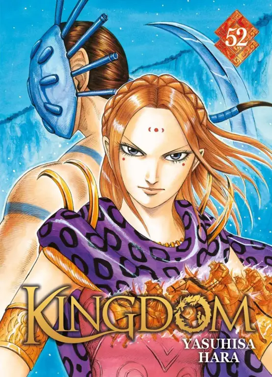 Sampul manga Kingdom dengan desain yang menarik