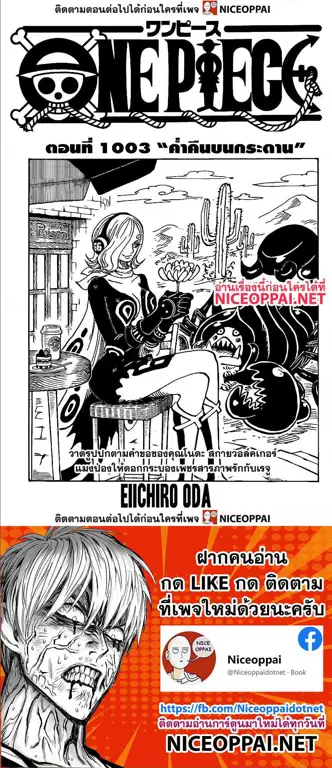 Sampul manga One Piece chapter 1003