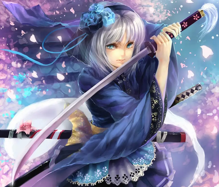 Gambar samurai dalam anime