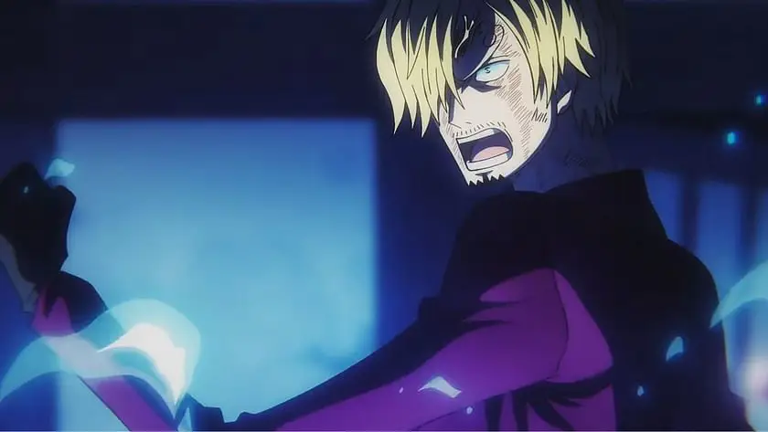 Sanji dalam adegan memasak di One Piece episode 110