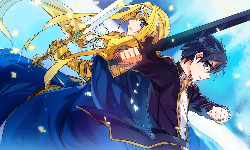 Gambar adegan dari arc Alicization dalam kualitas HD