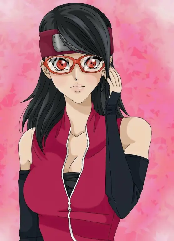 Ilustrasi Sarada Uchiha