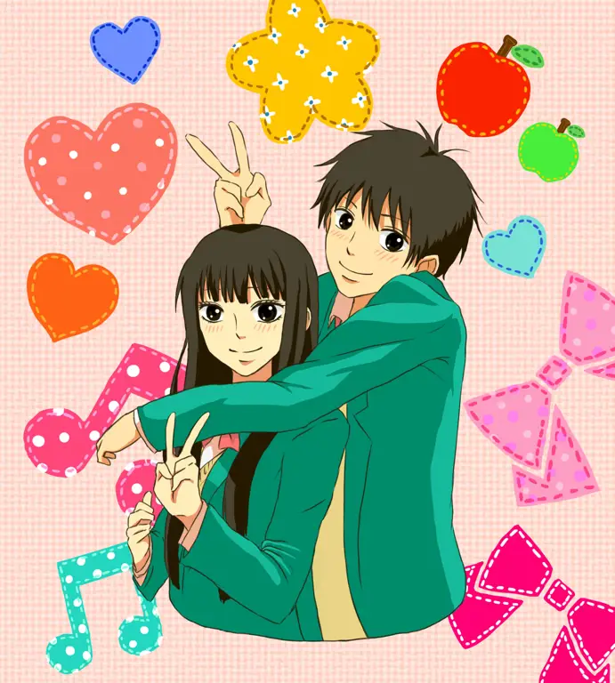 Gambar Sawako dan Kazehaya dari Kimi ni Todoke