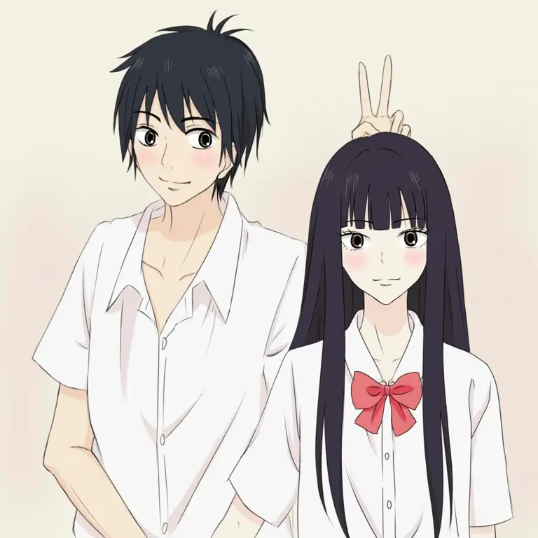 Sawako dan Shouta, karakter utama Kimi ni Todoke