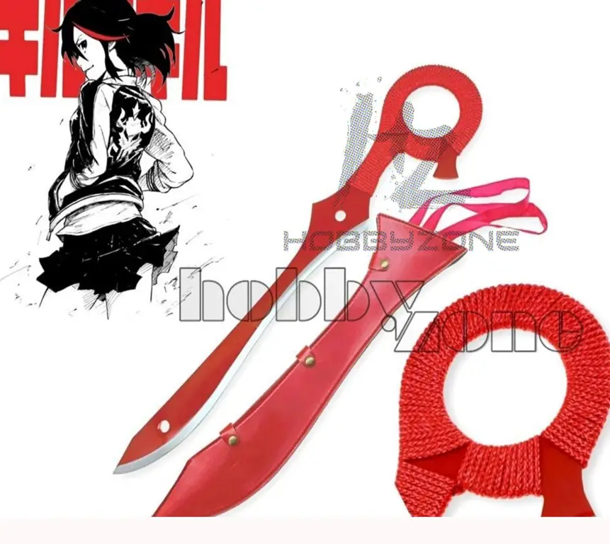 Ryuko Matoi memegang Scissor Blade, senjata andalannya