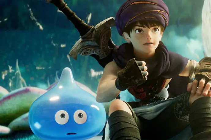 Screenshot adegan dari film Dragon Quest: Your Story