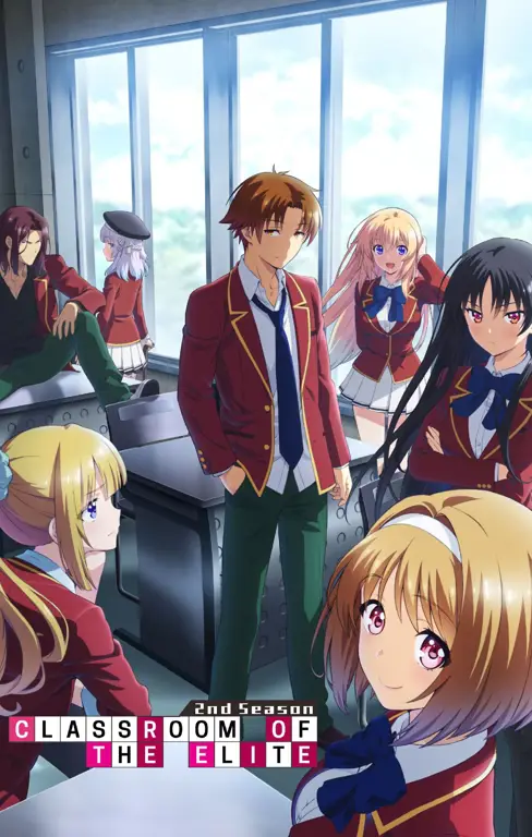 Screenshot adegan dari anime Classroom of the Elite