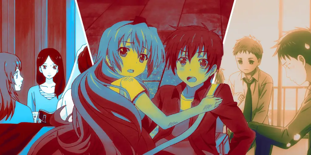 Ilustrasi segitiga cinta dalam anime
