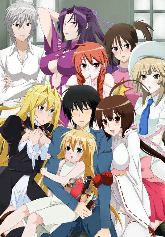 Poster anime Sekirei yang menarik perhatian.