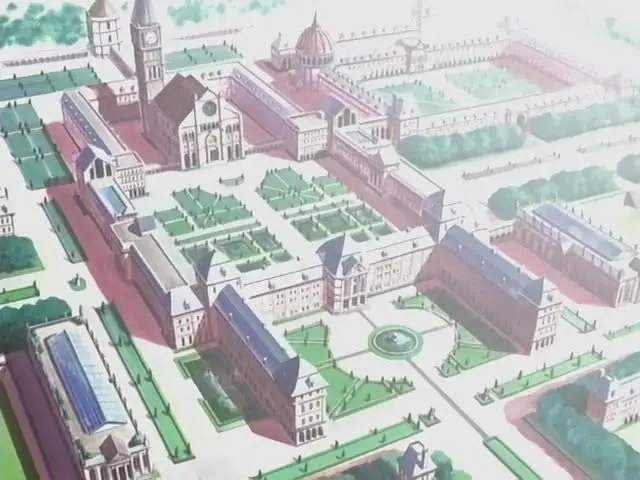 Gedung Ouran Academy yang megah