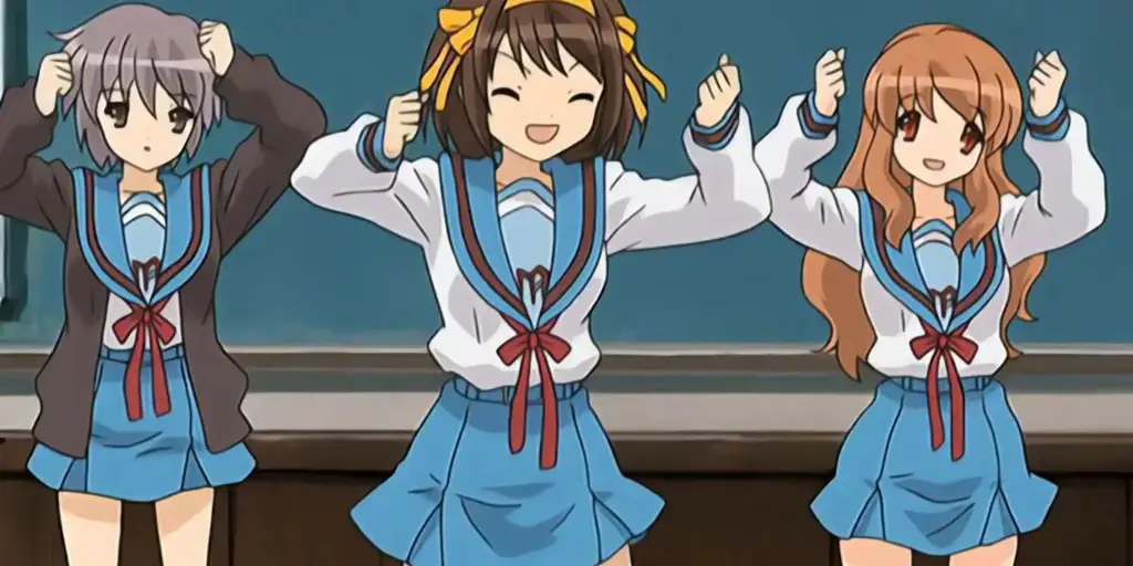 Suasana sekolah di anime Jepang