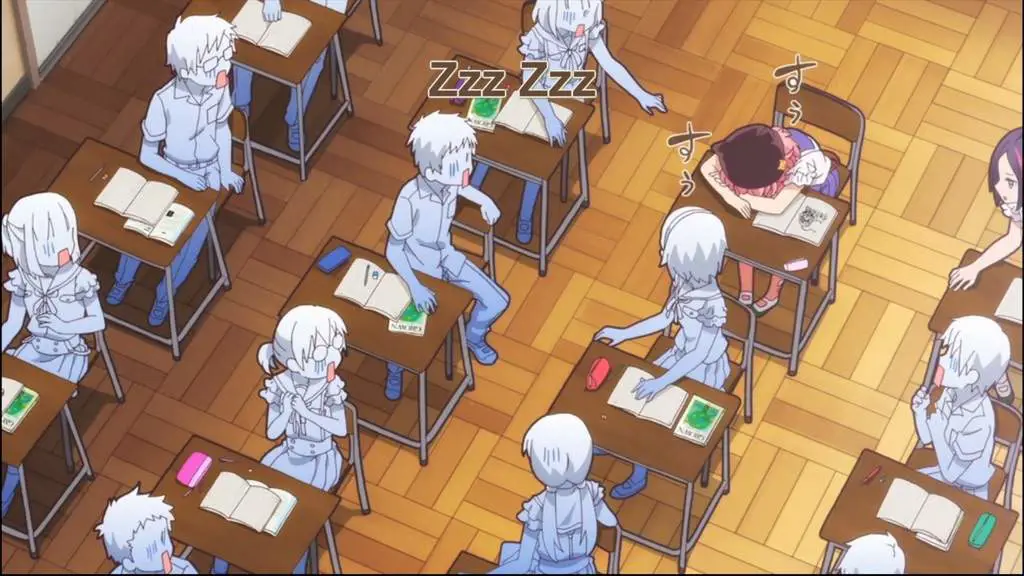 Gambar setting sekolah dalam Anime Gakkou Gurashi