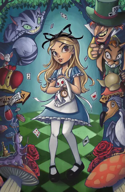 Gambar fanart sekuel Alice in Wonderland